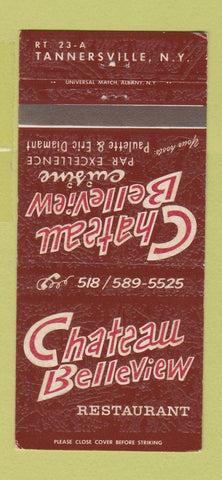 Matchbook Cover - Chateau Belleview Tannersville NY 30 Strike