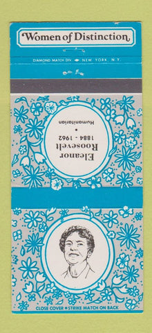 Matchbook Cover - Women of Distinction Eleanor Roosevelt 30 Strike