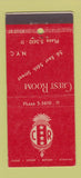 Matchbook Cover - Crest Room New York City 30 Stick
