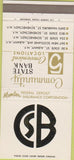 Matchbook Cover - Community State Bank Albany NY Schenectady 30 Strike