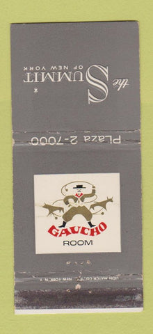 Matchbook Cover - The Summit New York City Gaucho Room WEAR 30 Strike