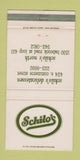 Matchbook Cover - Schilo's Deli San Antonio TX WEAR 30 Strike