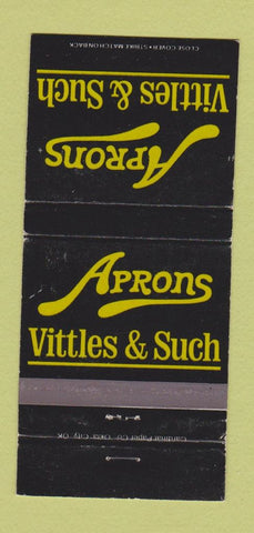 Matchbook Cover - Aprons Vittles & Such San Antonio TX WEAR 30 Strike