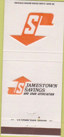 Matchbook Cover - Jamestown Savings Loan NY 30 Strike