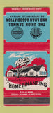 Matchbook Cover - Union Savings and Loan Crawfordsville IN 30 Strike