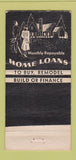 Matchbook Cover - Union Savings and Loan Crawfordsville IN 30 Strike
