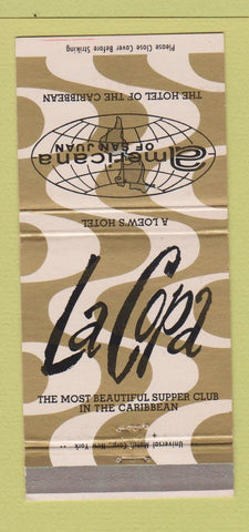 Matchbook Cover - Americana Hotel San Juan Puerto Rico 30 Strike