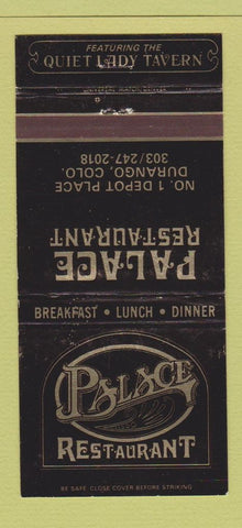 Matchbook Cover - Palace Restaurant Durango Colorado 30 Strike