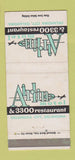 Matchbook Cover - Airline Motel Oklahoma City OK WEAR 30 Strike
