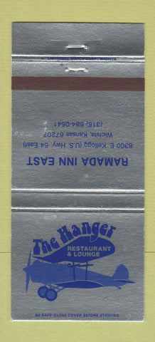 Matchbook Cover - Ramada Inn East Wichita KS The Hanger 30 Strike
