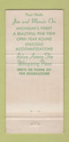 Matchbook Cover - Tri Terrace Motel West Branch MI 30 Strike