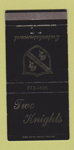 Matchbook Cover - Two Knights Restaurant Itasca IL 30 Strike