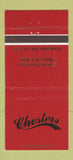 Matchbook Cover - Chesters  30 Strike