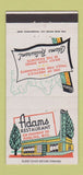 Matchbook Cover - Adam's Restaurant Rawlins WY 30 Strike