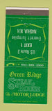 Matchbook Cover - Glen Ridge Steak House Motor Lodge Nashua NH 30 Strike