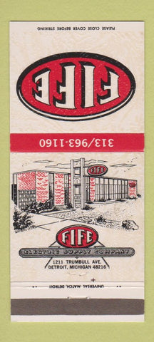 Matchbook Cover - Fife Electric Supply Detroit MI 30 Strike