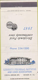 Matchbook Cover - Liberty Federal Savings Chicago IL  wear 30 Strike