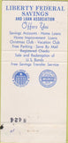 Matchbook Cover - Liberty Federal Savings Chicago IL  wear 30 Strike