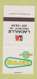 Matchbook Cover - Lanjeu Amusement Lacaille 30 Strike