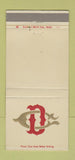 Matchbook Cover - The Dallas Club TX WEAR 30 Strike