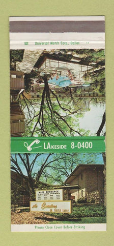 Matchbook Cover - The Gardens on Turtle Creek Dallas? TX WEAR 30 Strike