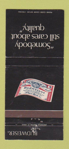 Matchbook Cover - Budweiser Beer Quality 30 Strike