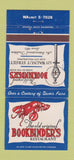 Matchbook Cover - Bookbinder's Restaurant Philadelphia PA 30 Strike