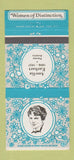 Matchbook Cover - Women of Distinction Amelia Earhart 30 Strike