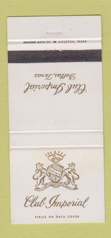 Matchbook Cover - Club Imperial Dallas TX 30 Strike