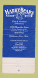 Matchbook Cover - Harry Bear's Burgers Oklahoma City OK WEAR 30 Strike