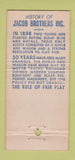 Matchbook Cover - Jacob Bros Metals Bridgeport CT 1948 WEAR 30 Stick