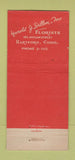 Matchbook Cover - Harold Dillon Flowers Hartford CT WEAR 30 Stick