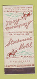 Matchbook Cover - Stockmen's Hotel Elko NV WEAR 30 Stick