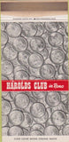 Matchbook Cover - Harolds Club Reno NV WORN casino 30 Strike