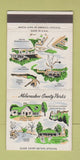 Matchbook Cover - Milwaukee County Parks girlie WI 30 Strike