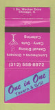 Matchbook Cover - One in One Tavern Chicago IL 30 Strike