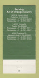 Matchbook Cover - Abigail Abbott Employment Fullerton CA 30 Strike