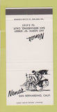 Matchbook Cover - Nena's San Bernardino CA matador 30 Strike