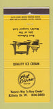 Matchbook Cover - Port Colborne Dairy ON Ice Cream 30 Strike