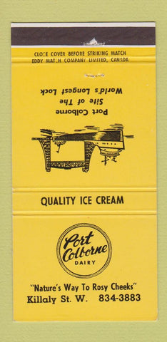 Matchbook Cover - Port Colborne Dairy ON Ice Cream 30 Strike