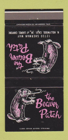 Matchbook Cover - Beaver Patch North Hollywood CA 30 Strike