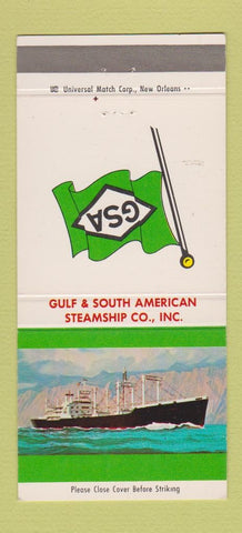Matchbook Cover - Gulf and South American Steamship 30 Strike