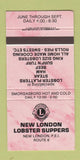 Matchbook Cover - New London Lobster PEI PE Lions Club 30 Strike