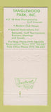 Matchbook Cover - Tanglewood Club House Clemmons NC 30 Strike