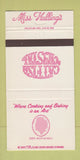 Matchbook Cover - Miss Hulling's Castle Crystal St Louis MO 30 Strike