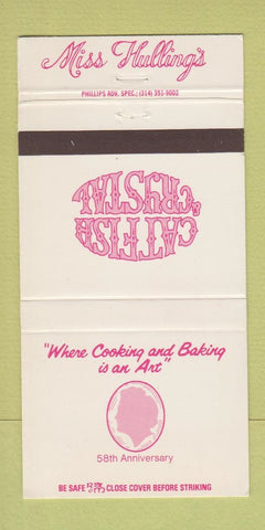 Matchbook Cover - Miss Hulling's Castle Crystal St Louis MO 30 Strike