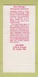 Matchbook Cover - Miss Hulling's Castle Crystal St Louis MO 30 Strike