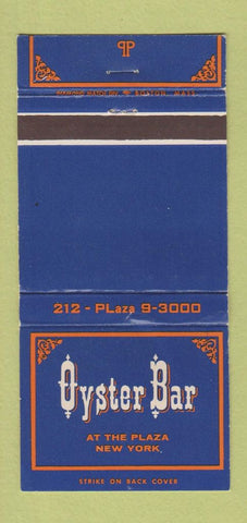 Matchbook Cover - Oyster Bar New York City WORN 30 Strike