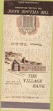 Matchbook Cover - Village Bank The Village Oklahoma OK 30 Strike