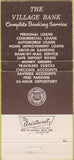 Matchbook Cover - Village Bank The Village Oklahoma OK 30 Strike